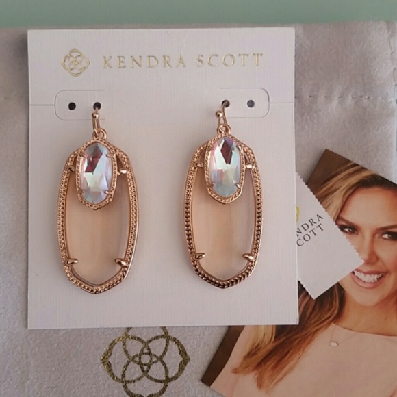 Kendra Scott Jewelry - Kendra Scott Emmy earrings dichroic rose gold